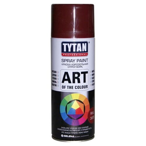 TYTAN PROFESSIONAL ART OF THE COLOUR краска аэрозольная, RAL3005, красное вино (400мл)