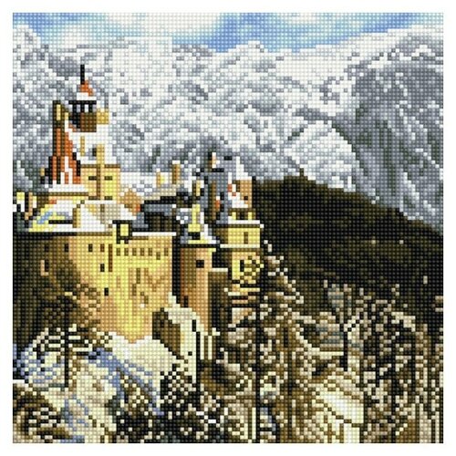 фото Алмазная мозаика molly 30х30 см замок дракулы в румынии