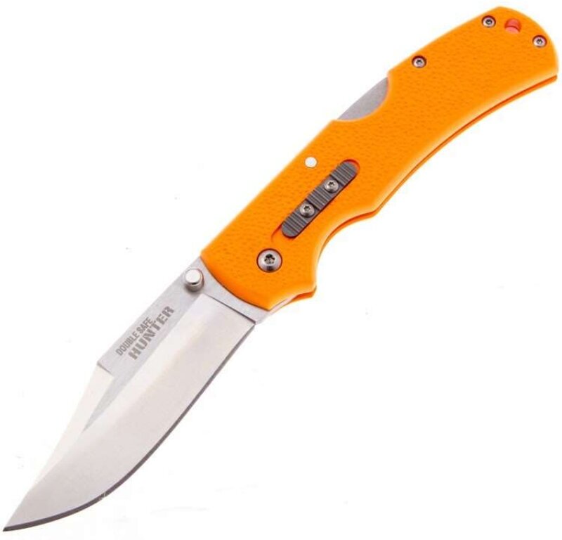 Cold Steel Складной нож Double Safe Hunter сталь 8Cr13MoV, рукоять Orange GFN (23JB)