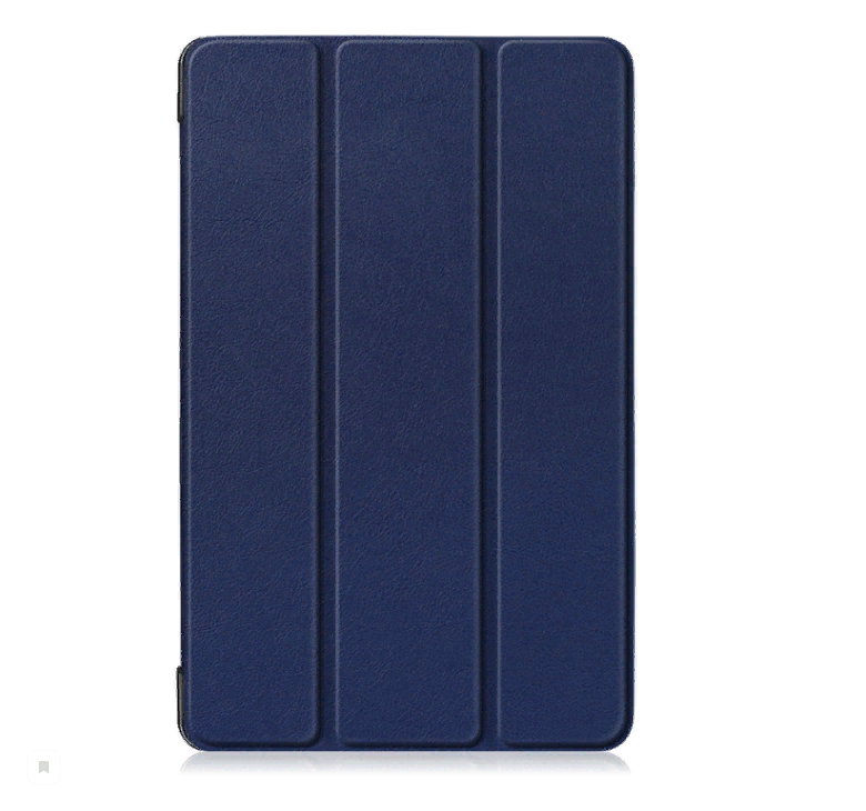 Чехол-обложка MyPads для Huawei MediaPad M5 Lite тонкий умный кожаный на пластиковой основе с трансформацией в подставку синий