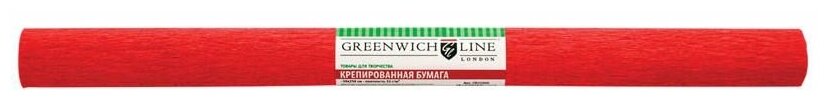 Бумага крепированная Greenwich Line, 50*250см, 32г/м2, красная, в рулоне (арт. 214439)