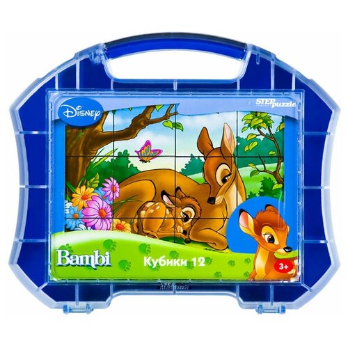 Развивающая игрушка Step puzzle Disney Бемби 87104, 12 дет. 3d пазл step puzzle stepball disney бемби 98101 24 дет 12 см