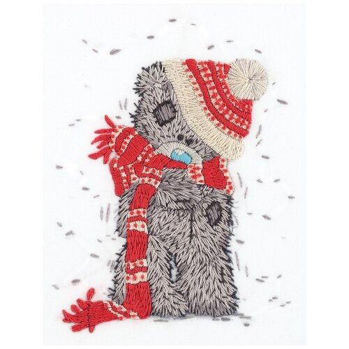фото Набор для вышивания panna "зимний tatty teddy" 13.5x17 см
