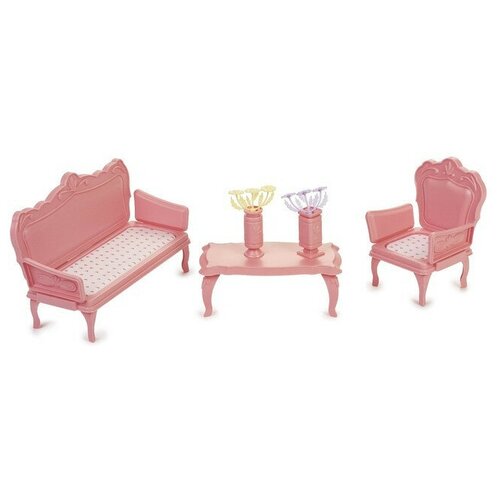 фото Мебель для кукол огонек маленькая принцесса нежно-розовая огонёк