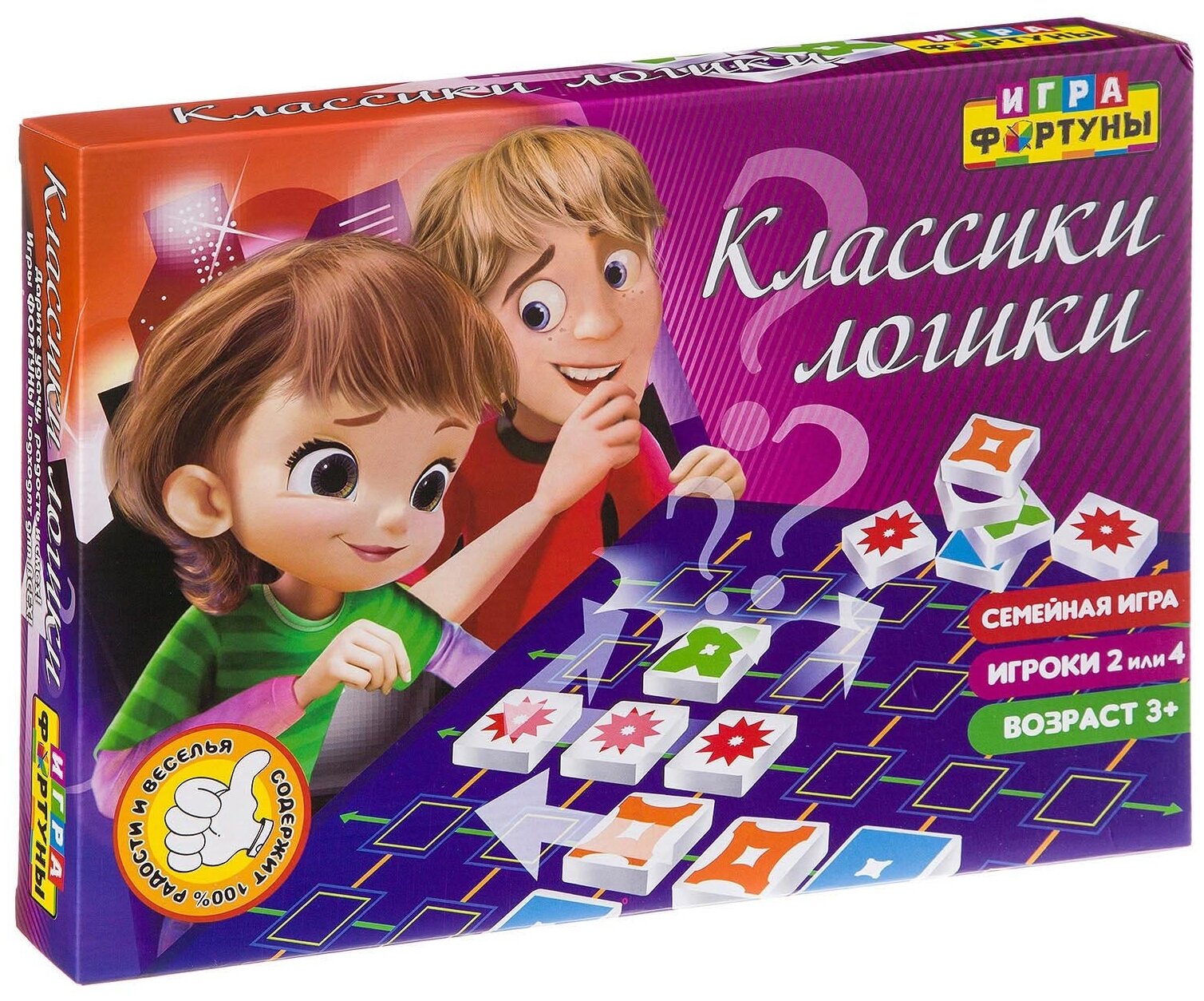 Настольная семейная игра КЛАССИКИ ЛОГИКИ (Ф94955) - фото №1