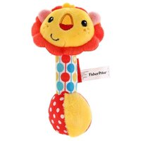 Погремушка Fisher-Price Лев с пищалкой GH73150 красный/желтый