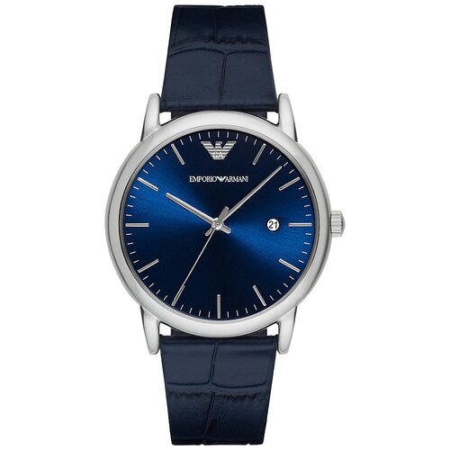 наручные часы emporio armani luigi ar1996 серый серебряный Наручные часы EMPORIO ARMANI Luigi, серебряный, синий
