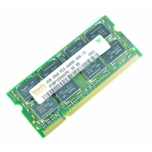 Оперативная память для ноутбука Hynix 2GB PC2-6400S 800Mhz SO-DIMM память оперативная ddr2 qumo 2gb 800mhz qum2s 2g800t6