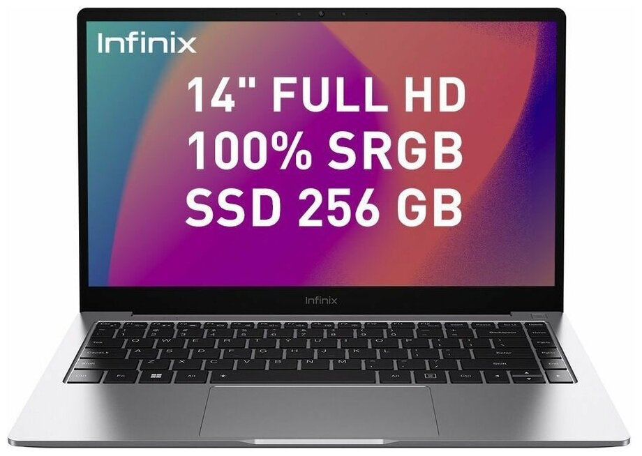 Infinix Inbook X2 T097805 (Intel Core i5-1035G1 1.0GHz/8192Mb/512Gb SSD/Intel UHD Graphics/Wi-Fi/Cam