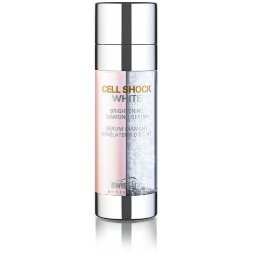 Swiss Line Cell Shock White Brightening Diamond Serum Осветляющая сыворотка для лица «Алмазная», 40 мл сыворотка осветляющая алмазная swiss line cell shock white hd brightening diamond serum 40 мл