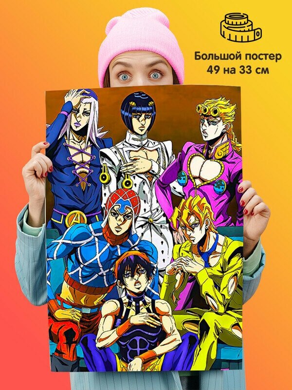 Постер плакат аниме ДжоДжо JoJo