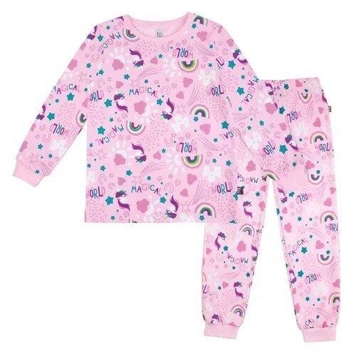 Пижама BOSSA NOVA 356К-171-Е для девочки, цвет розовый, размер 92