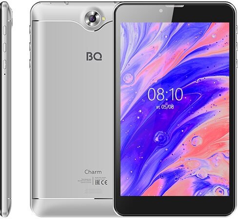 Планшетный ПК BQ 7000G 1/16Gb Charm Silver (2SIM 3G,7.0", 4*1.3,1024*600 IPS,2+0.3мп,2800мАч, And8.1)