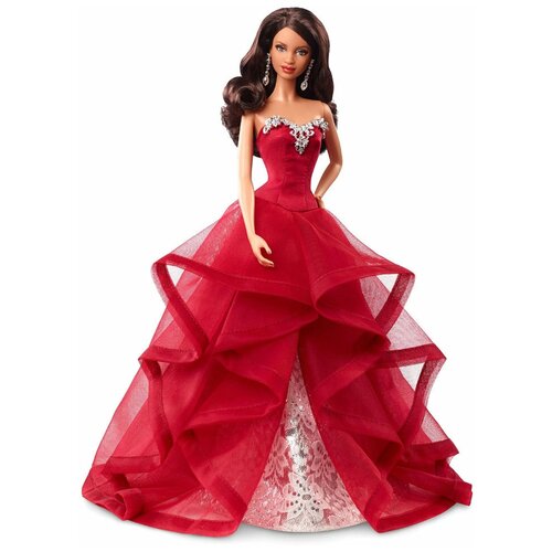 Кукла Barbie Праздничная 2015 Брюнетка, 29 см, CHR78 кукла barbie праздничная 2015 брюнетка 29 см chr78