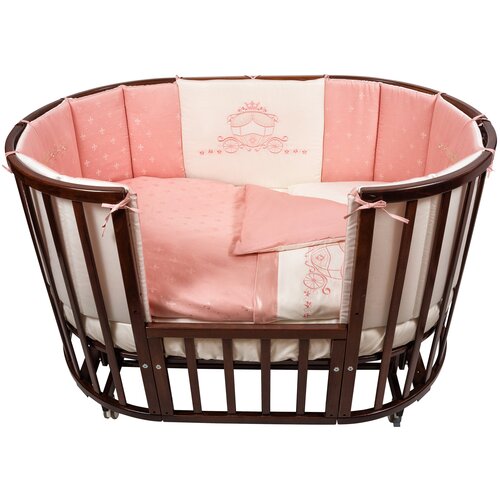 Комплект в кроватку Nuovita Prestigio Atlante, 6 предметов. (rosa / розовый) комплект в кроватку nuovita prestigio pizzo 6 предметов rosa розовый