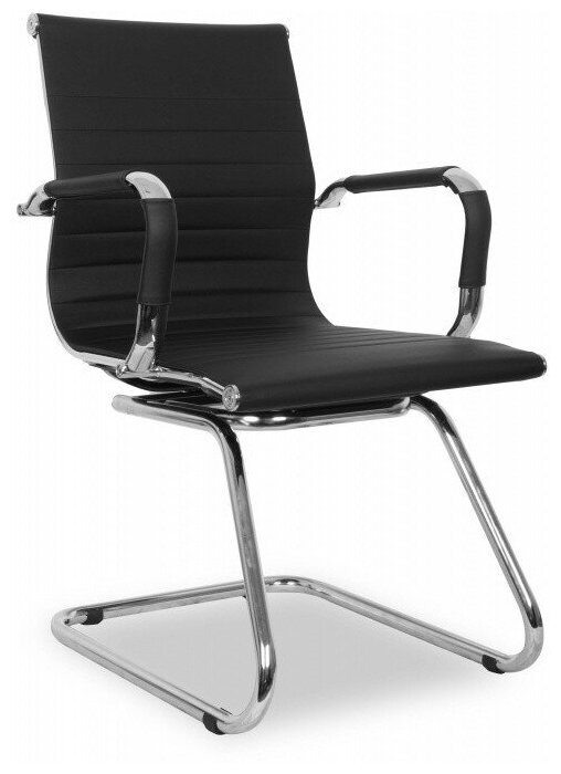 Кресло офисное College "CLG-620 LXH-C Black", кожа PU, цвет: чёрный - фотография № 2