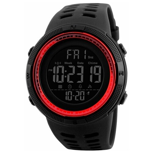 Часы SKMEI 1251 RED Спортивные мужские, с секундомером, будильником, таймером, водонепроницаемые