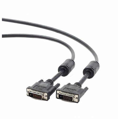 Кабель DVI-D dual link Gembird/Cablexpert CC-DVI2-10 (3.0м, 25M/25M, экран, феррит. кольца, пакет) (CC-DVI2-10)