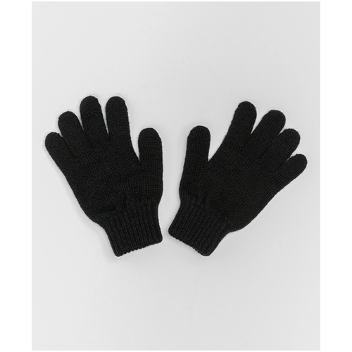 Черные вязаные перчатки Button Blue, размер 12, модель 220BBBMX76020800
