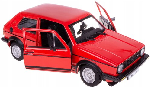 Легковой автомобиль Bburago Volkswagen Golf Mk1 GTI (18-21089) 1:24, 12 см, красный