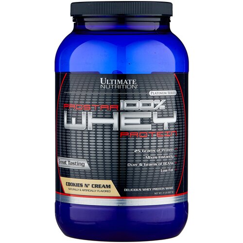 фото Протеин ultimate nutrition prostar 100% whey protein, 907 гр., печенье-крем