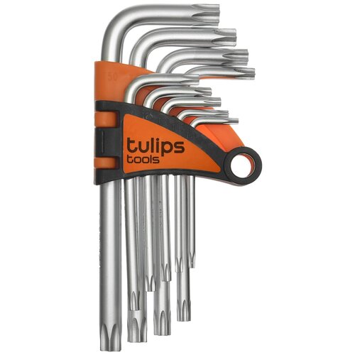 Набор имбусовых ключей Tulips Tools IK12-960, 9 предм., черный/оранжевый