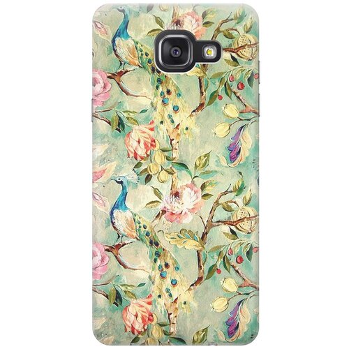 фото Cиликоновый чехол на samsung galaxy a3 (2016) / самсунг а3 2016 с принтом "винтажный цветочный паттерн" gosso