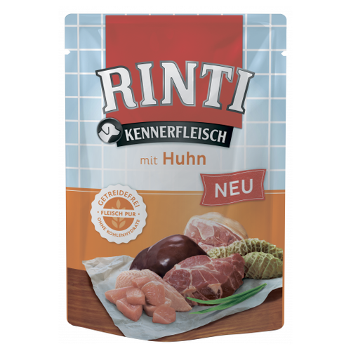 Влажный корм для собак Rinti Kennerfleisch, беззерновой, курица 1 уп. х 1 шт. х 400 г