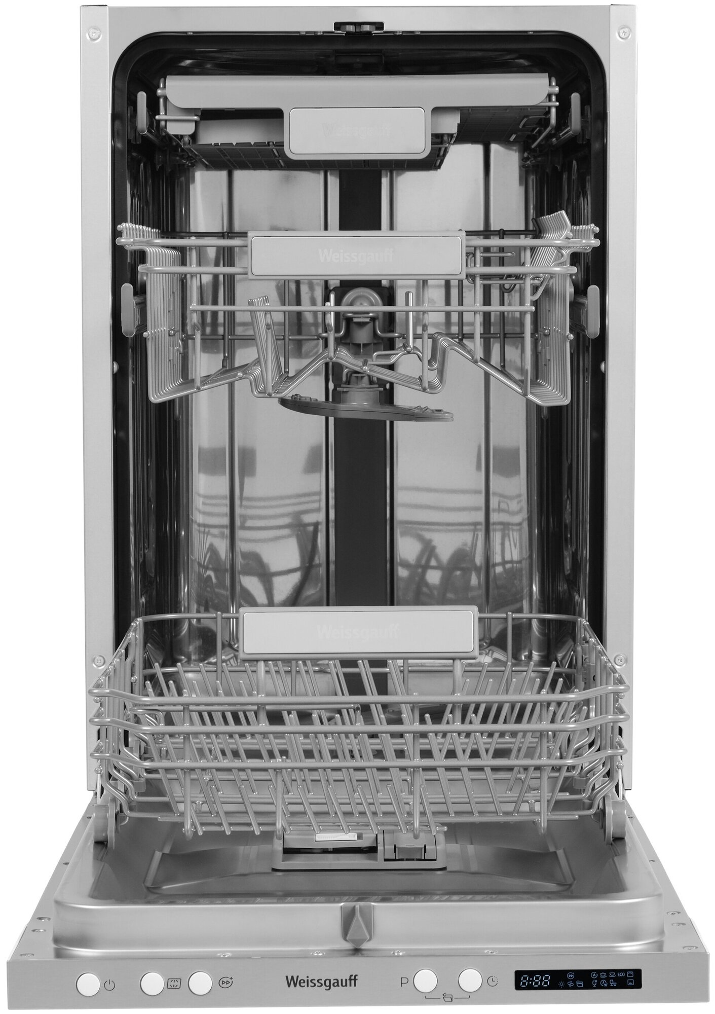 Посудомоечная машина с авто-открыванием и инвертором Weissgauff BDW 4573 D - фотография № 4