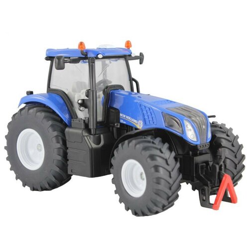 Трактор Siku New Holland (3273) 1:87, 19.5 см, синий набор техники siku тягач new holland с 2 тракторами 1805 1 87 22 3 см желтый синий