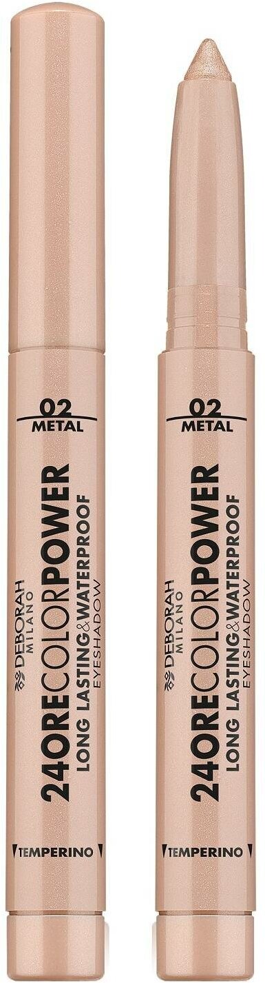 Стойкие тени-карандаш DEBORAH Milano тон 02 светло-золотой Color Power Eyeshadow, 1,4 г