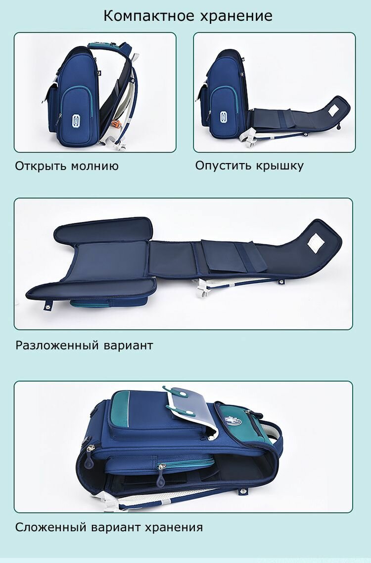 Рюкзак школьный для девочек и для мальчиков ранец с ортопедический детский портфель