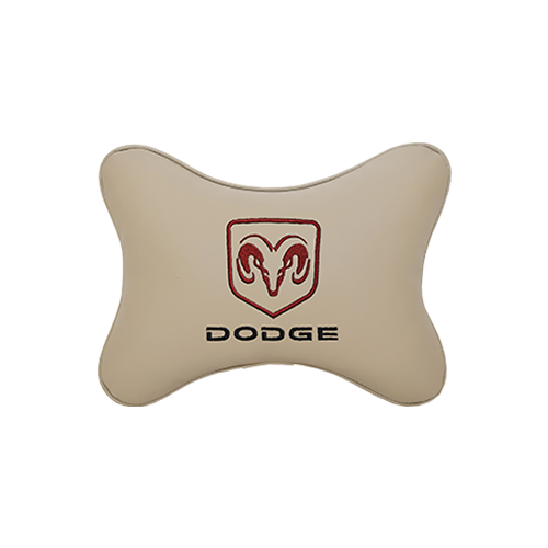 фото Подушка на подголовник экокожа beige dodge vital technologies