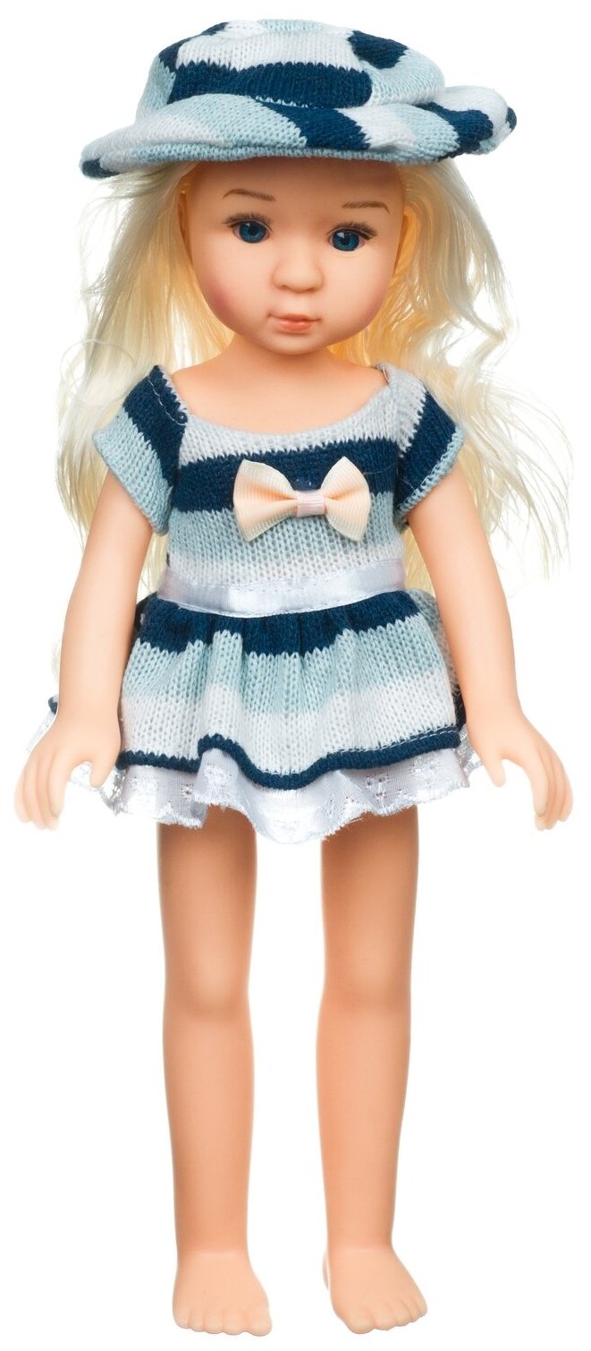 Кукла Bondibon Oly "Очарование" блондинка в полосатом платье 36 см ВВ4369