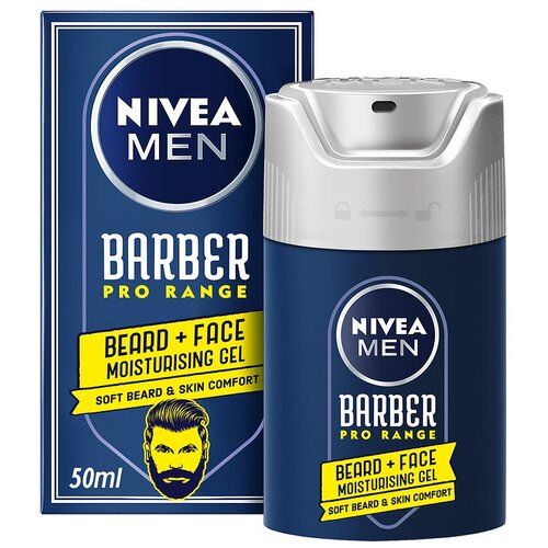 Nivea Men увлажняющий гель для бороды и лица Barber Pro Range, 50 мл