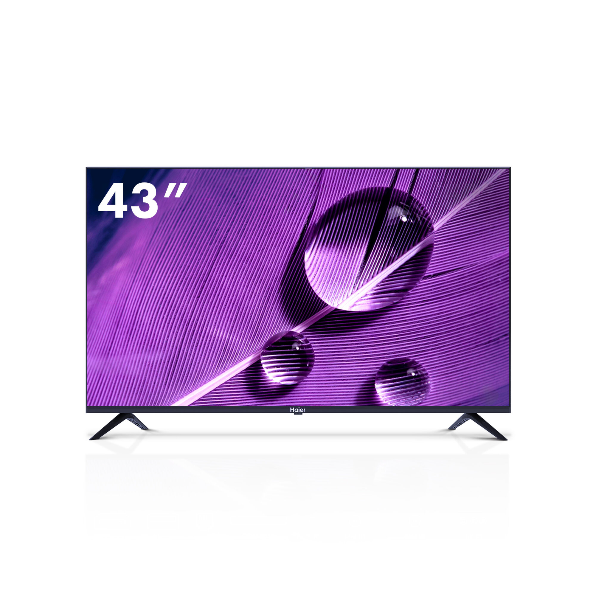 43" Телевизор HAIER Smart TV S1, 4K Ultra HD, черный, смарт ТВ, Android