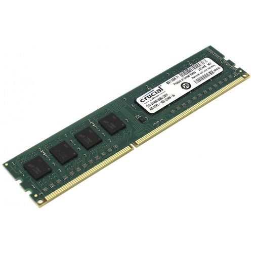 Оперативная память Crucial 4 ГБ DDR3 1600 МГц DIMM CL11 CT51264BA160BJ оперативная память crucial 2 гб ddr3 1600 мгц dimm cl11 ct25664bd160b