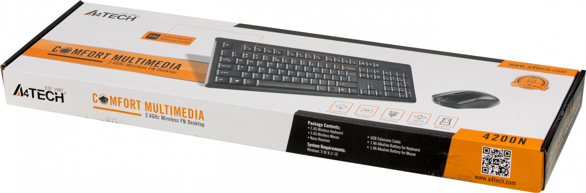 Комплект клавиатура и мышь A4tech - фото №17