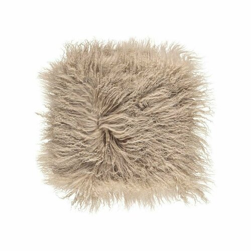 Подушка Natures Collection Tibetan Warm Sand мех тибетской козы 40x40, длина 10-15 см