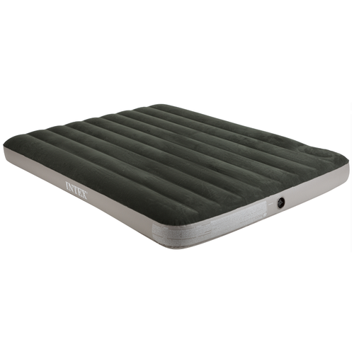 Надувная кровать Intex Queen Dura-Beam Downy Airbed with Built-in Foot Pump (64763), 203х152 см, серый