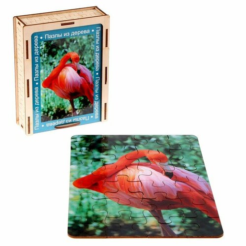 Пазл серия фантазия «Фламинго», 24 детали, размер — 28 × 18,5 см