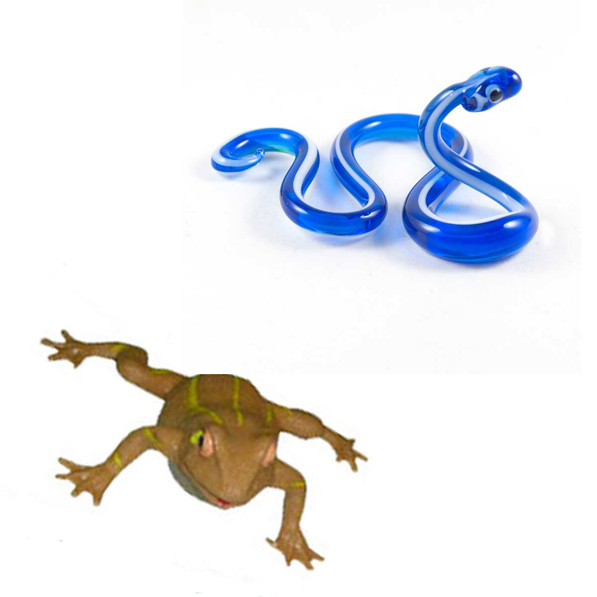 Змея и лягушка резиновая 2 шт паук антистресс лягушка фигурка