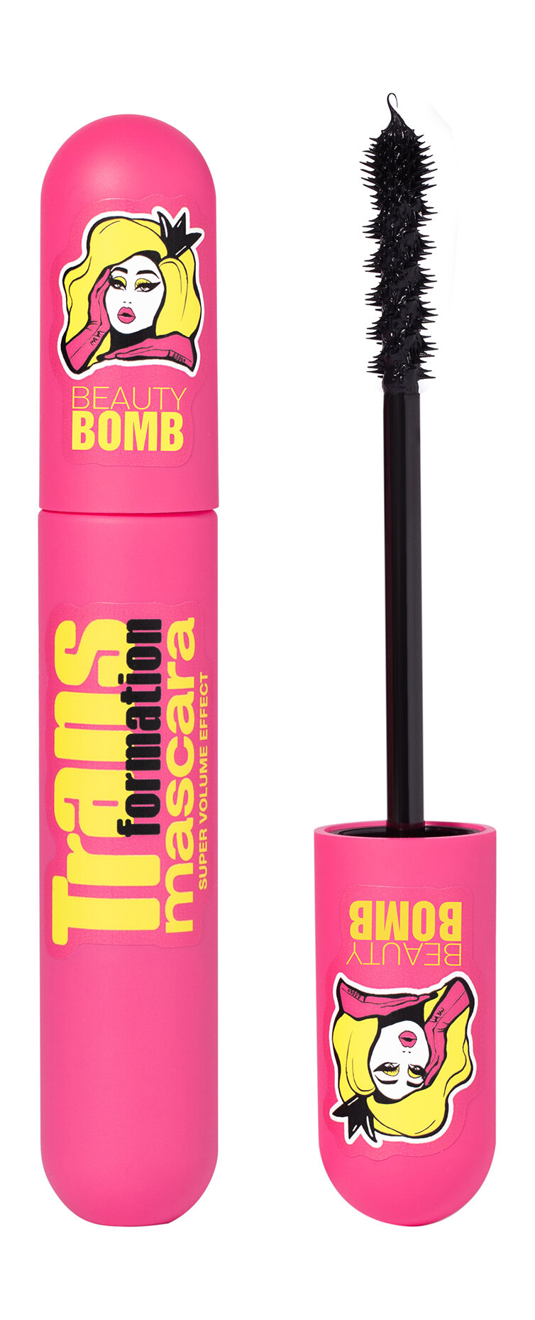 BEAUTY BOMB Тушь для ресниц супер объем Transformation mascara, 8 мл, 01 Черный