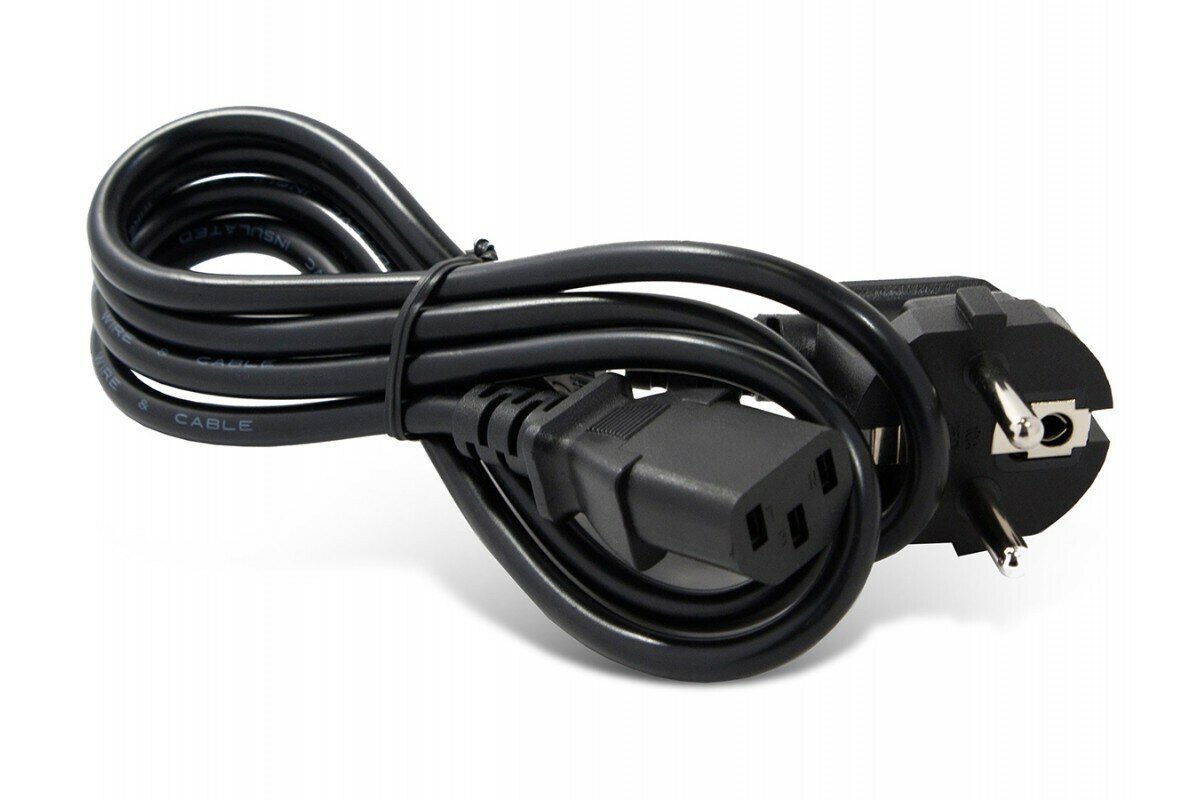 Сетевой шнур для PC -1.2м. Atcom AT6988 угловая вилка (черный)