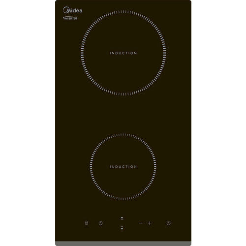 Встраиваемая индукционная панель Midea MIH32130F, независимая, 2 конфорки, 9 уровней, черная