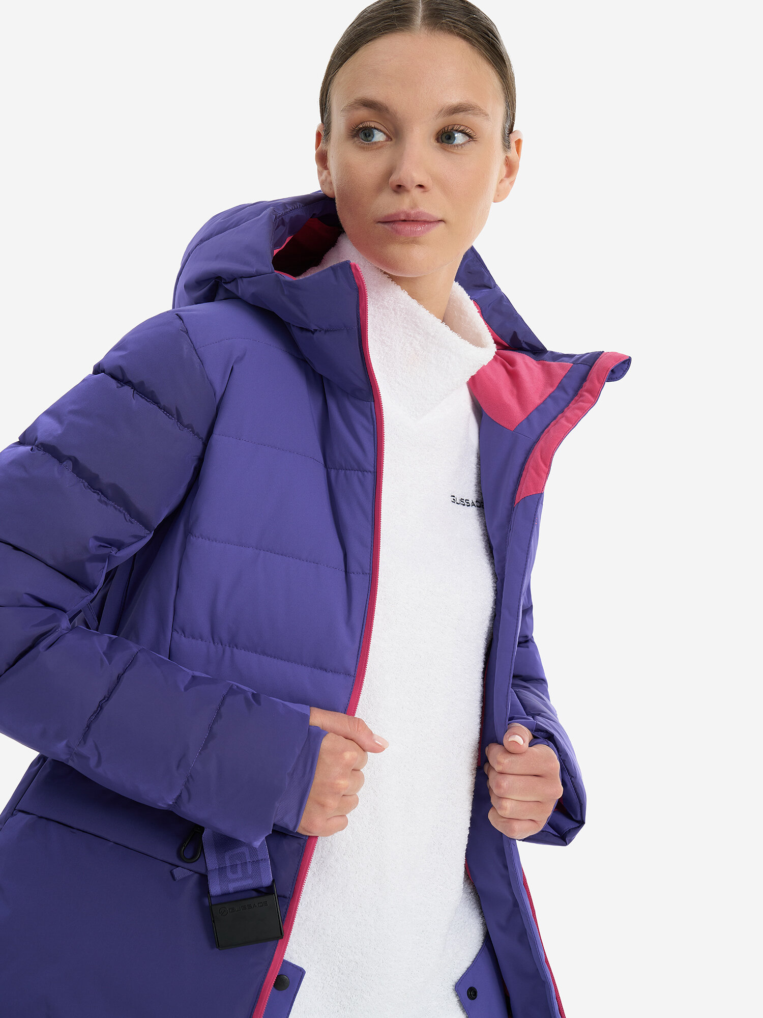 Куртка GLISSADE Women's Faux Down Jacket, размер 12.5, индиго