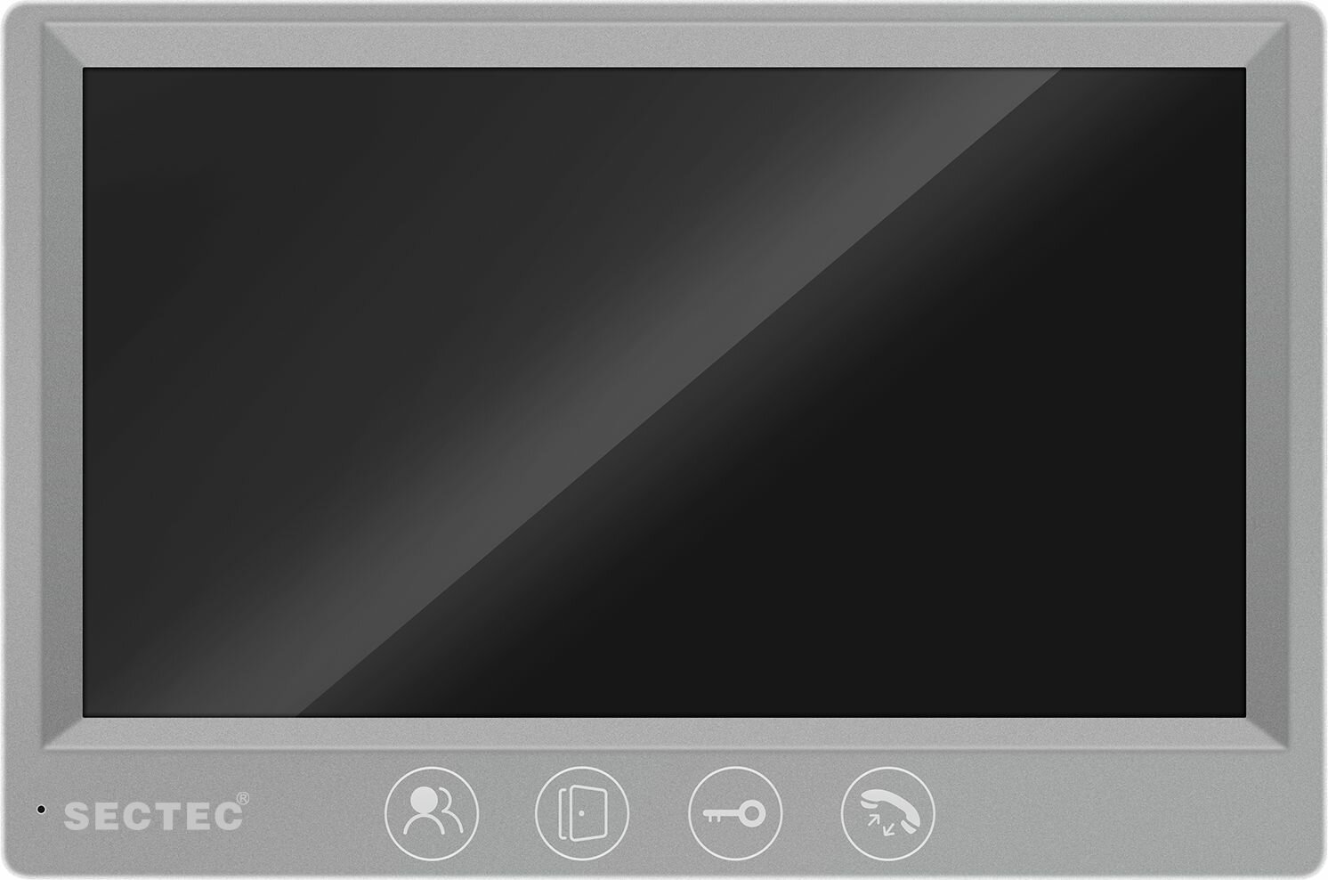 Видеодомофон 7 дюймовый цветной монитор поддержка до 2-х вызывных панелей и до 2-х доп. камер 1080P AHD/CVBS SECTEC 715MPMTUYA