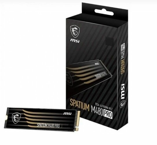 Твердотельный накопитель SSD MSI 1TB PCIe 4.0 NVMe M.2 SPATIUM M480 PRO (S78-440L1G0-P83) — фото 1