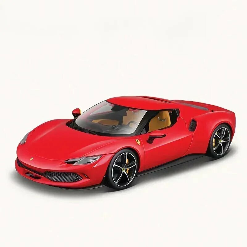 Bburago Ferrari 296 Gtb металлическая модель 1:18, Красный