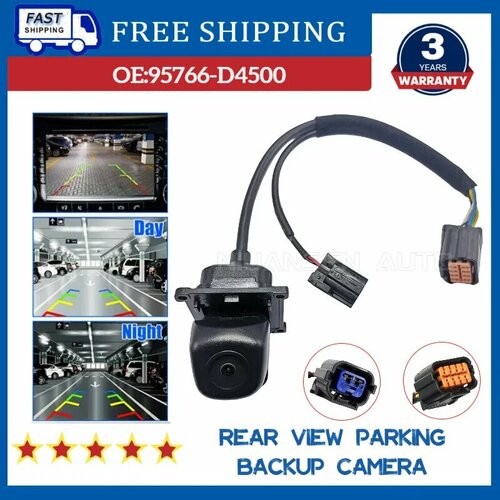 95766D4500 Камера заднего вида для помощи при парковке заднего вида резервная камера автомобиля 95766-D4500 95760D4501 для KIA Optima K5 Hybrid 2016-2018 12 В Черный 3105₽